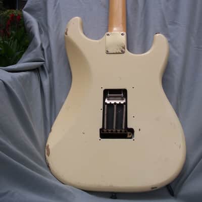 Original 80s left handed Strat strung right handed .... Stewart McDonald neck Clarence " Gatemouth " Brown signed image 3