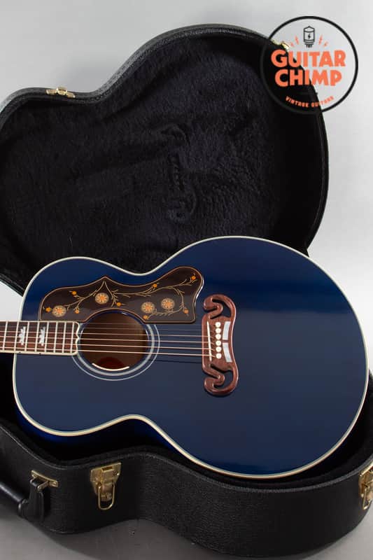 2015 Gibson Custom Shop Limited Edition SJ-200 – Trans Blue | OHSC + COA | Rare image 1