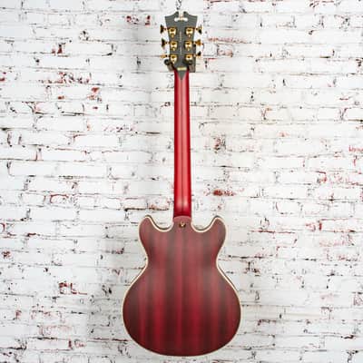 D'Angelico - Deluxe Mini DC - Semi-Hollow Electric Guitar - Satin Trans Wine - w/ Hardshell Case - x0145 image 9