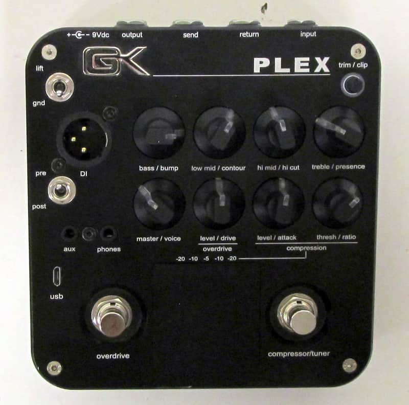 Used Gallien-Krueger PLEX 4-Band Active Bass Preamp Pedal VGC image 1