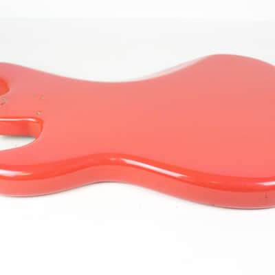 1961 Vintage Fender Precision Bass BODY Fiesta Red Re-Fin P-Bass USA 1960s Pre-CBS image 16