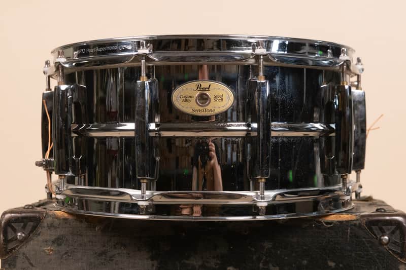 2010s Pearl 6.5x14 Steel Sensitone Snare Drum image 1