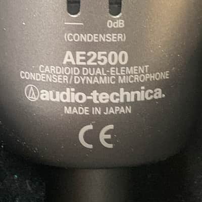 Audio-Technica AE2500 Dual-Element Cardioid Bass Drum Mic 2010s - Black image 2