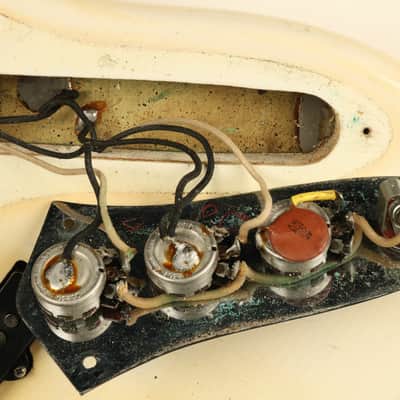 1966 Fender Jazz Bass Custom Color OLYMPIC WHITE image 24