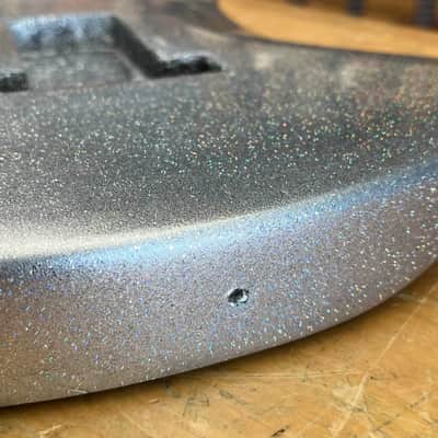 Sterling by Music Man JP70 7-String Custom Silver Finish Electric Guitar Body image 5