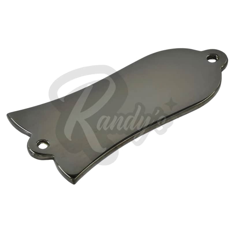 Advanced Plating 1602BC Bell Truss Rod Cover - Fits Gibson® Les Paul® Supreme-Black Chrome/Cosmo Black image 1