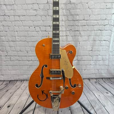 Gretsch G6120T-55 Vintage Select '55 Chet Atkins Hollow Body with Bigsby Vintage Orange Stain 2022 image 1