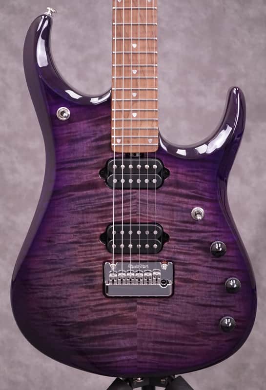Ernie Ball Music Man JP15 Electric Guitar Purple Nebula Flame Finish - W/Setup & Case image 1