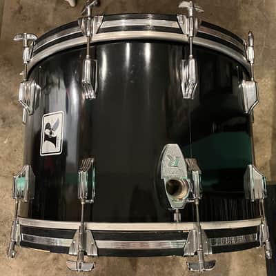 Rogers Big R 13, 16, 22 Londoner 70s black drum set image 5
