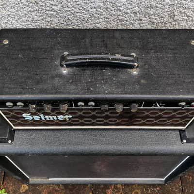 Selmer Treble 'N' Bass 50 MK-II 'Black & Blue' Head 1960's Mullard ECC83's image 2