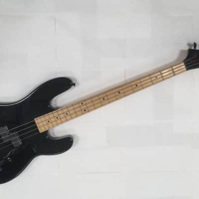 Charvel 1B Vintage Bass 1980s Black MiJ Guitar w/ Hard case image 3