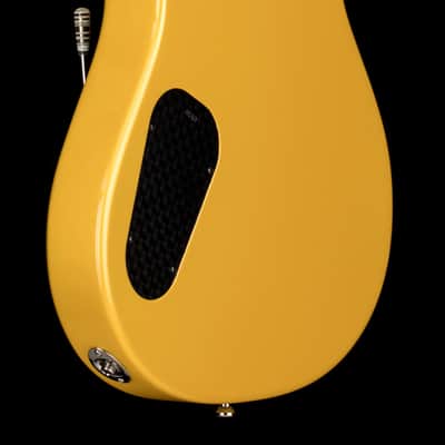 Powers Electric A-Type FF42 - Jet Black with Saffron Stripes #B513 image 8