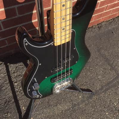 2017 G&L USA SB-2 Green Burst Left Handed 4-String image 8