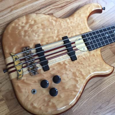 Alembic Persuader Distillate 5 String Bass Quilted Maple 1988 image 8