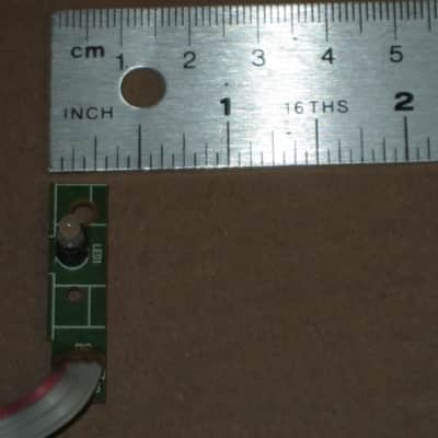 very lightly used genuine BOSS LED (has white bulb that lights RED) from BF-3 Flanger (NO pedal included) on very small green rectangle shape circuit board with three wire ribbon (genuine Boss item)  2000s to 2020s (specifically from 2018) image 9