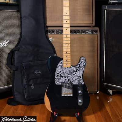 2020 Fender MIM Brad Paisley Esquire Road Worn Black Sparkle image 6