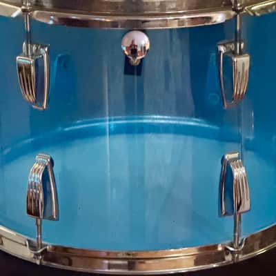 Ludwig Vistalite 14 x 10" Rack Tom Drum Blue Vintage Pre '76 image 4