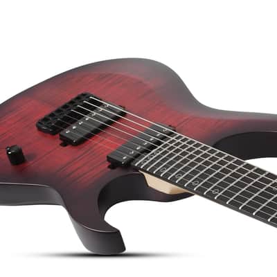 Schecter Sunset-7 Extreme Scarlet Burst image 3