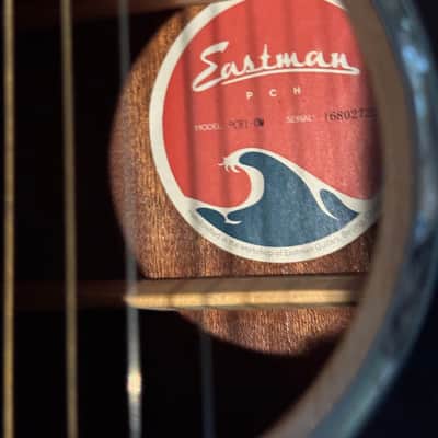 Eastman PCH1-OM Pacific Coast Highway Series Solid Sitka Spruce Top Orchestra Model 2010s - Natural image 5