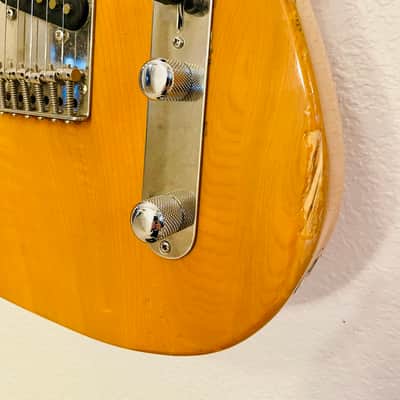 Double Eagle Telecaster ‘52 Ash Body One Piece Maple Neck Late 70’s Early 80’s - Butterscotch image 10