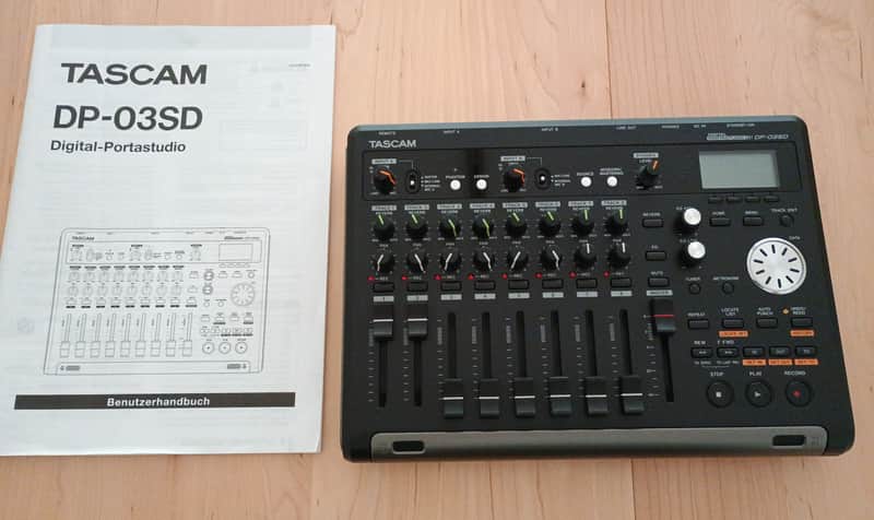 TASCAM DP-03SD 8-track Recorder Digital Portastudio Neuwertig like new! image 1