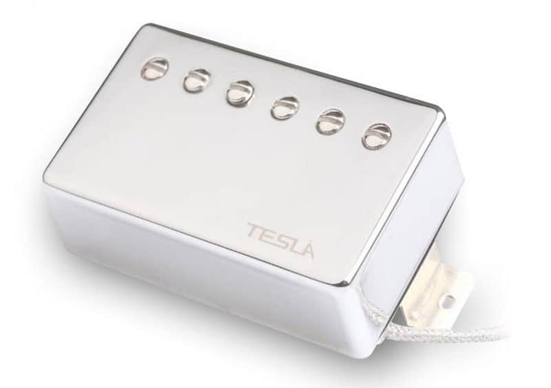Tesla PLASMA-X1 Humbucker Guitar Pickup. Bridge. Chrome. Made in Korea image 1