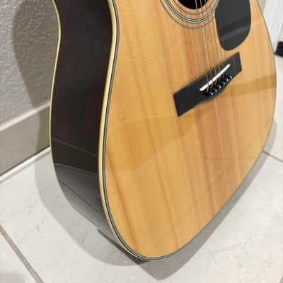 Yamaha FG-365SII 1983 - gloss natural finish on a solid spruce top and a three-piece rosewood back and sides image 15