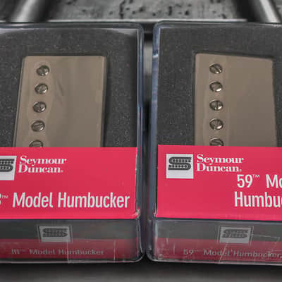 Seymour Duncan SH-4 JB Bridge & SH-1N 59 Neck 4 Conductor NICKEL Pickup Set