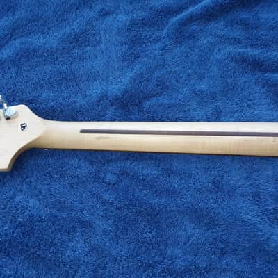 Clean- Fender/Squire- 22 fret Stratocaster neck w/70's headstock, rosewood board, skunk stripe image 4