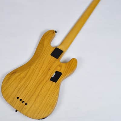 Schecter Model-T Session LH bass in Aged Natural Satin image 9