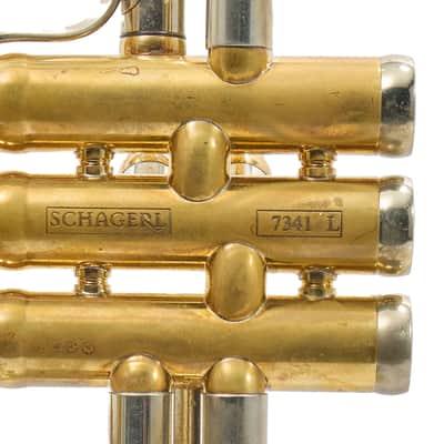 Schagerl 'Charis' Large Bore C Trumpet in Raw Brass SN 7341L image 10