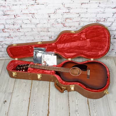 Gibson - LG-2 All Mahogany Faded - Acoustic-Electric Guitar - Vintage Sunburst - w/ Hardshell Case - x5019 image 12