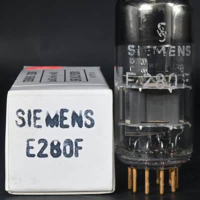 1x NOS 1969’s SIEMENS E280F Top Ring Getter Golden Pin Made in Germany Amplitrex Tested image 2