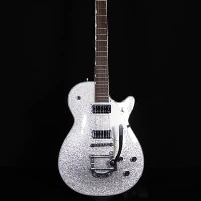 Gretsch G5230T Electromatic Sparkle Jet FT Single-Cut with Bigsby, Laurel FB, Silver Sparkle image 5