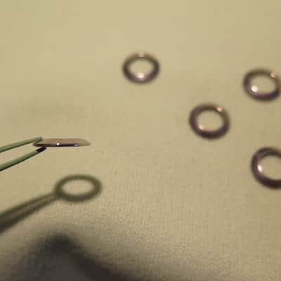 Vintage NEW-OLD-STOCK 1958 1959 Grover Pat Pend tuners nickel WASHERS for gibson Les Paul PAF Burst standard es 355 Flying v 175 SG image 11