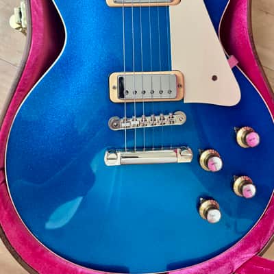 Gibson Custom Shop M2M '57 Les Paul Standard Reissue "Deluxe“ - Basalt Blue Sparkle Top Bild 6