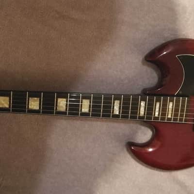 Doublecut red with Tremolo 1971 made by ASCO Japan, very rare image 1