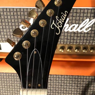 Tokai MIC Love Rock Explorer Korina Top, Gold Hardware image 10