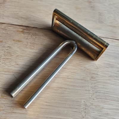 1960s Gretsch Viking Tuning Fork Bridge - Gold image 2