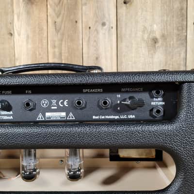 Bad Cat Hot Cat 30R Player Series Head 2017 Mint w/ Footswitch & Studio Slips Cover- Black image 11