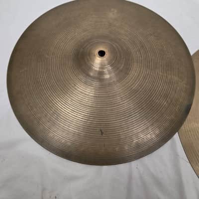 A. Zildjian 14" Thin Stamp & Small Stamp Hi Hat Cymbal Pair 734g/1406g (C020-C5) image 2