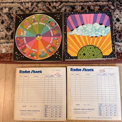 6x 7" 1800' audio tape reels 70s - Capitol "Sound Tape" Hippie Box + RadioShack image 2