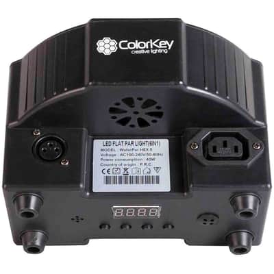 Colorkey CKU-2152 WaferPar HEX 5 MKII Low Profile Wash Light with High Output 6 in 1 Color (RGBAW-UV) LEDs image 7