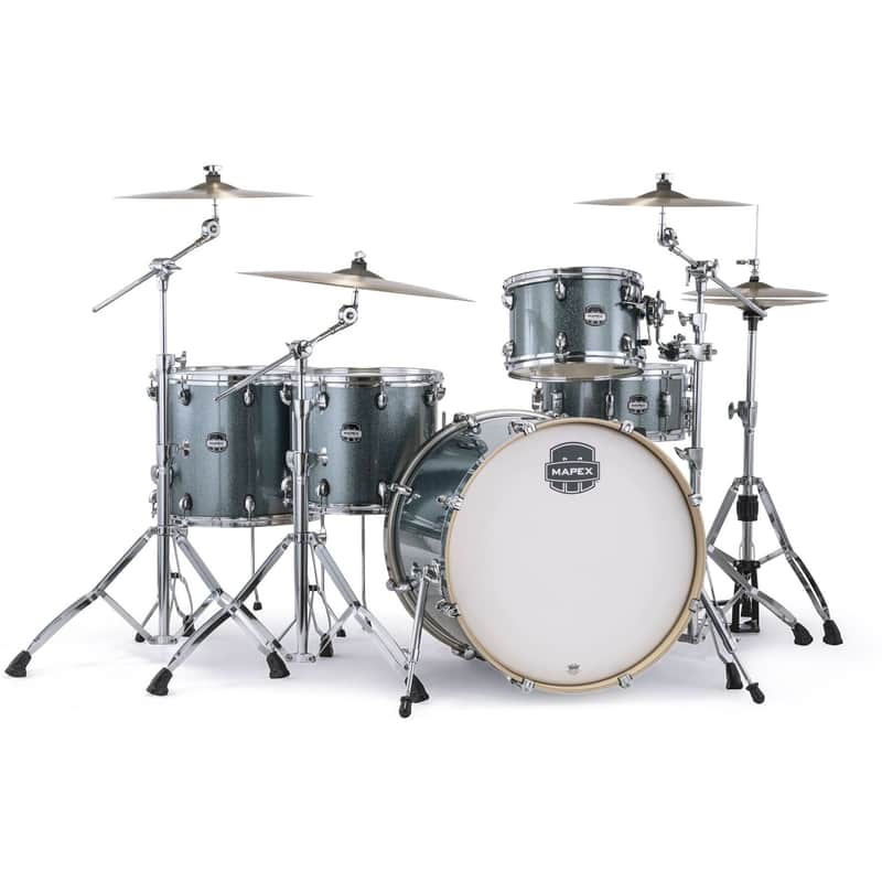 Mapex MA528SF Mars Birch Crossover Drum Shell Kit, 5-Piece, Twill Sparkle image 1