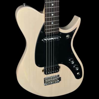 Aria Pro II Jet Baritone Electric Guitar in See Through Vintage