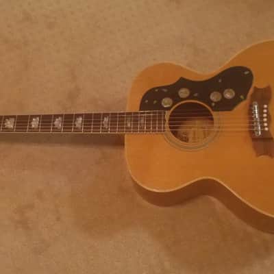 Rare Vintage 70's Alvarez Japan MIJ 5055 J200 Lawsuit Jumbo acoustic guitar Fantastic!!!!! image 2