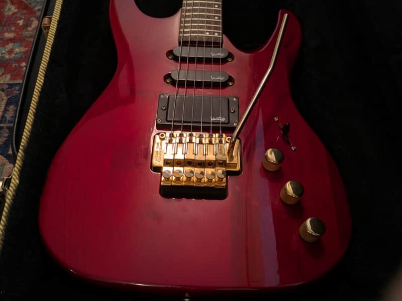 Vantage 718GJT Superstrat – HSS, Floyd Rose, 1990s Vintage, w/ Case (Samick Korea) image 1