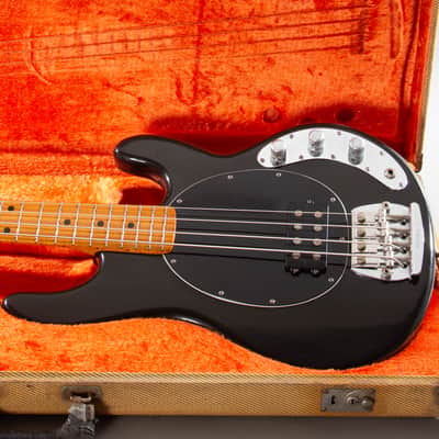 1979 Music Man Stingray Bass Black Pre-Ernie Ball OHSC image 1