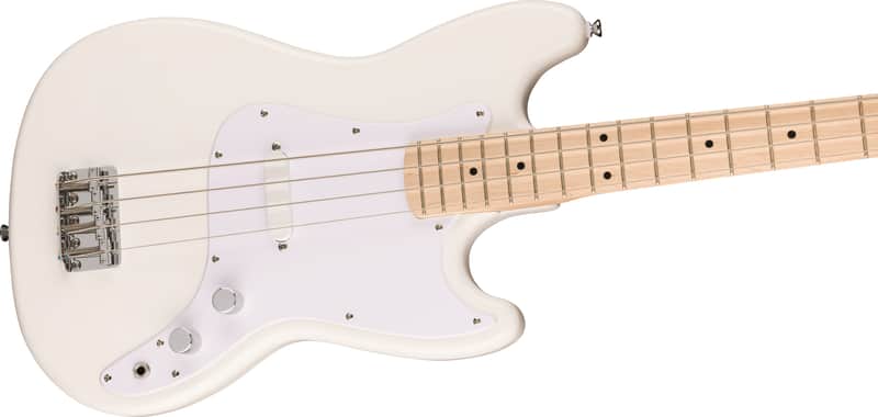 Squier Sonic™ Bronco™ Bass, Maple Fingerboard, White Pickguard, Arctic White image 1