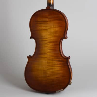 National  Vio-Lectric Electric Violin (1937), ser. #A-5645, period black hard shell case. image 2